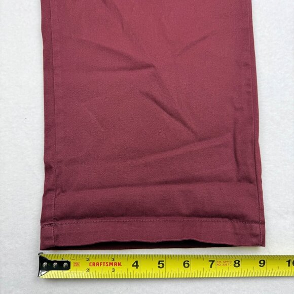 St. Johns Bay Women's Stretch Zip/ Elastic Back Burgundy Pants Size 22W NWT - Picture 11 of 12